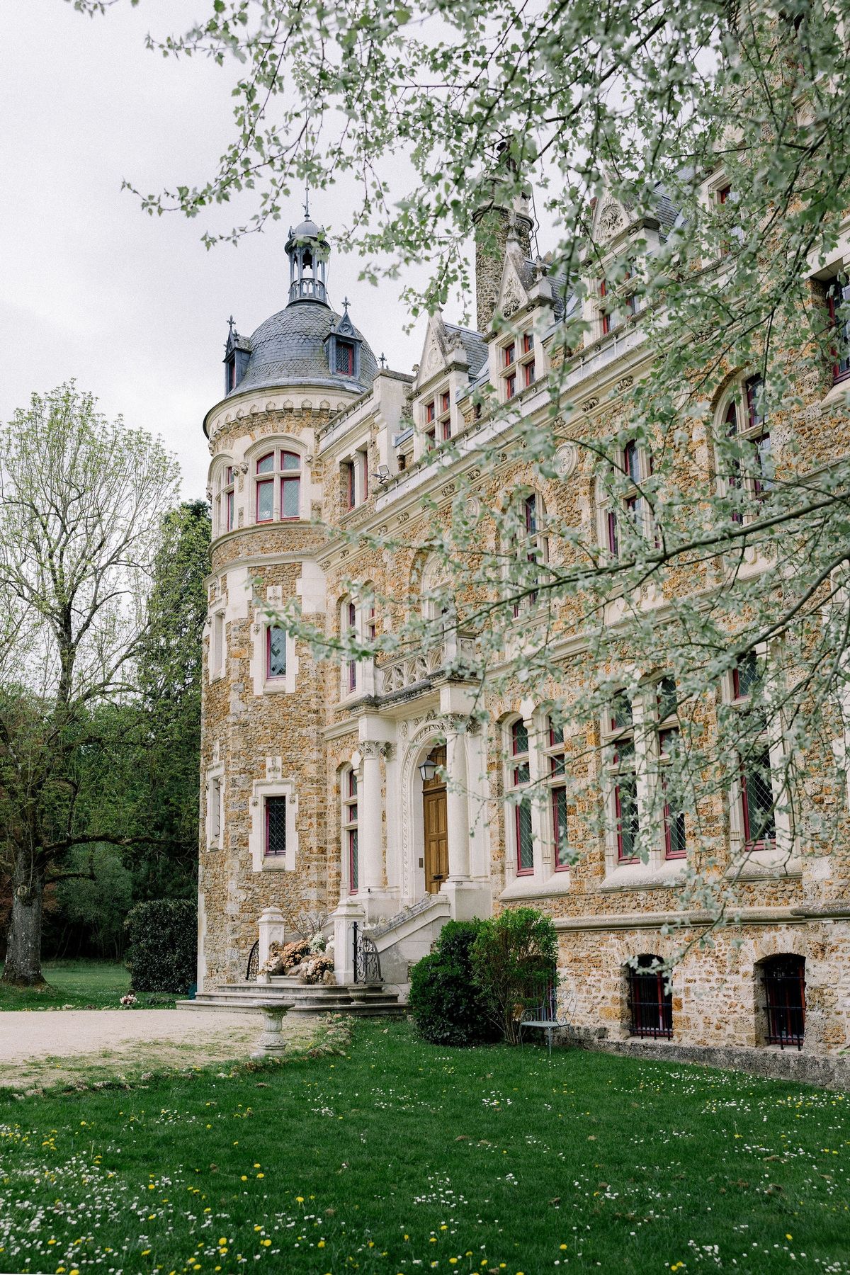Turret detail of Château de Méridon, Île-de-France