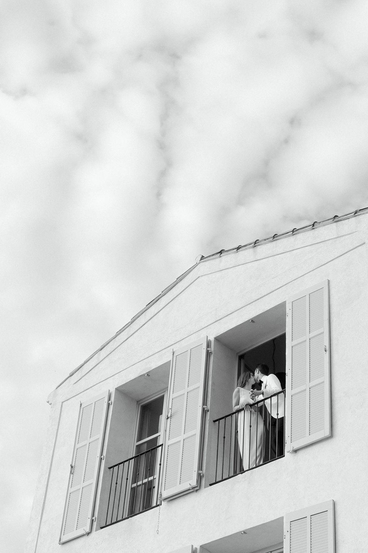Bella and Jonny on the terraces overlooking the Mediterranean at Domaine de Canaille, Cassis