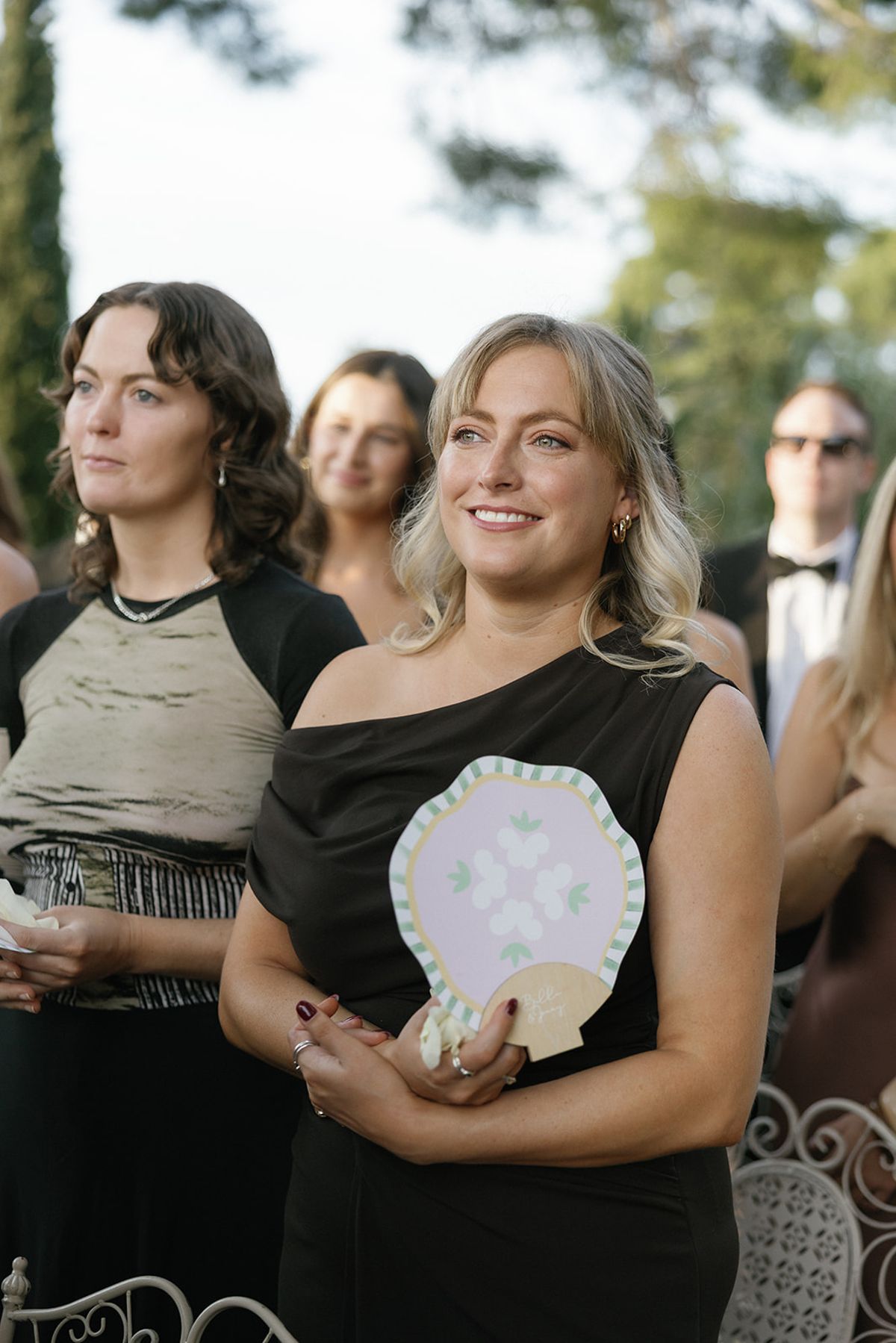 Bella and Jonny’s ceremony on the sea-deck terrace at Domaine de Canaille, Cassis