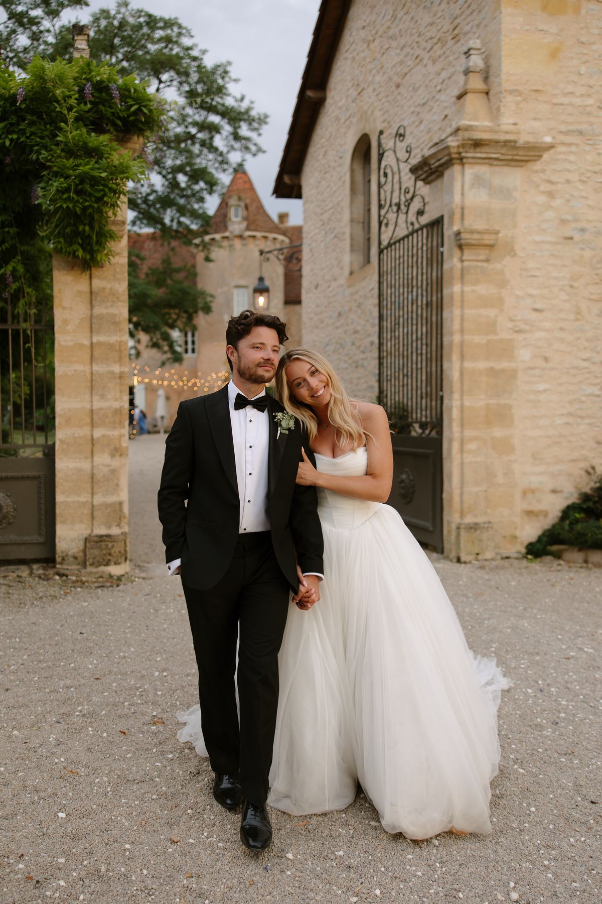 Amy and Oscar photographed at Chateau de Cazenac in the Dordogne