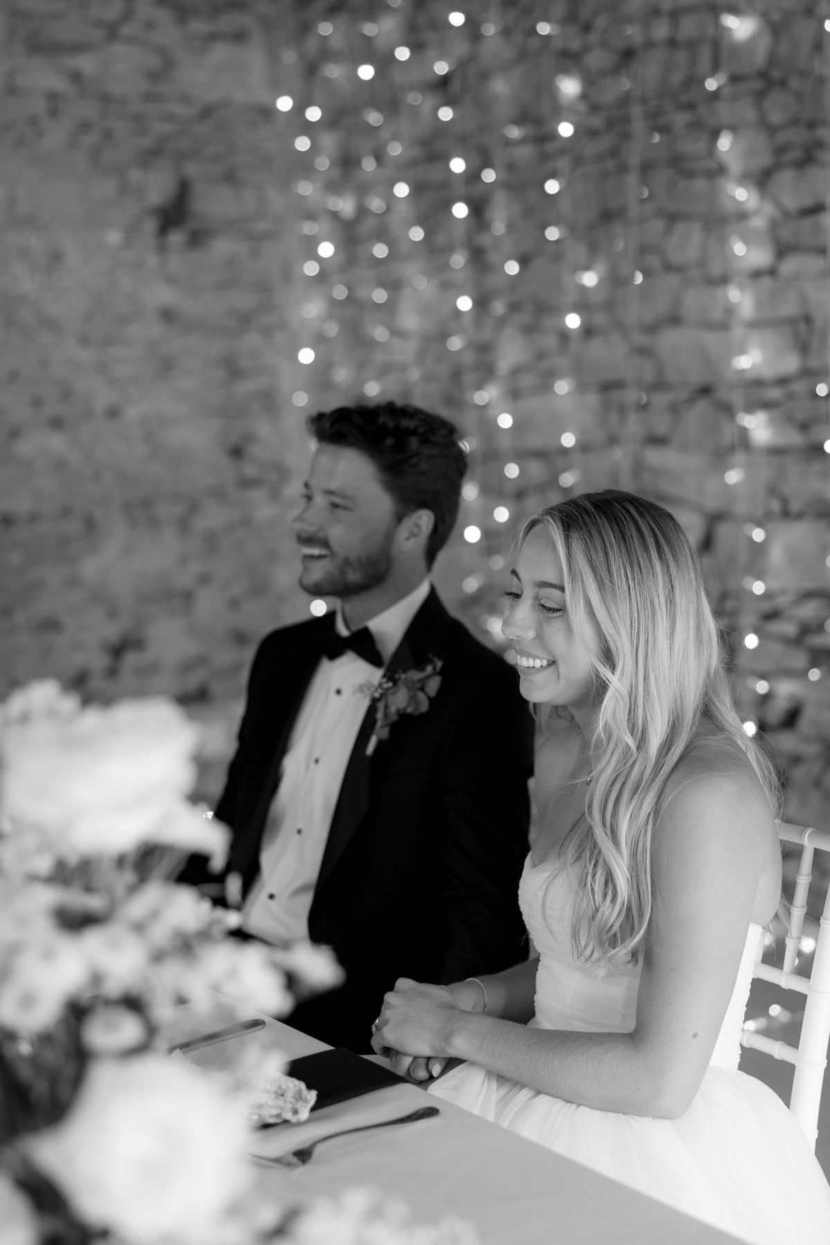 Amy and Oscar's barn reception at Chateau de Cazenac in the Dordogne