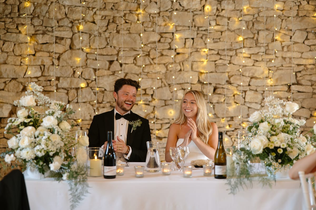 Amy and Oscar's barn reception at Chateau de Cazenac in the Dordogne