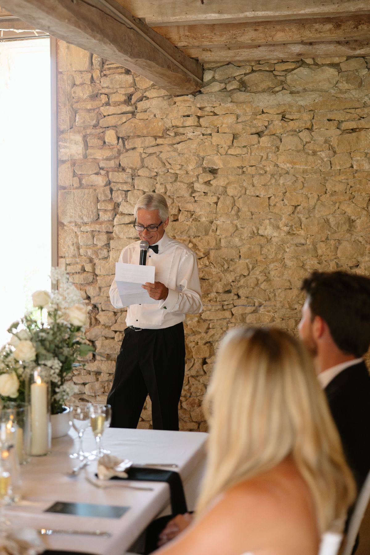 Amy and Oscar's barn reception at Chateau de Cazenac in the Dordogne