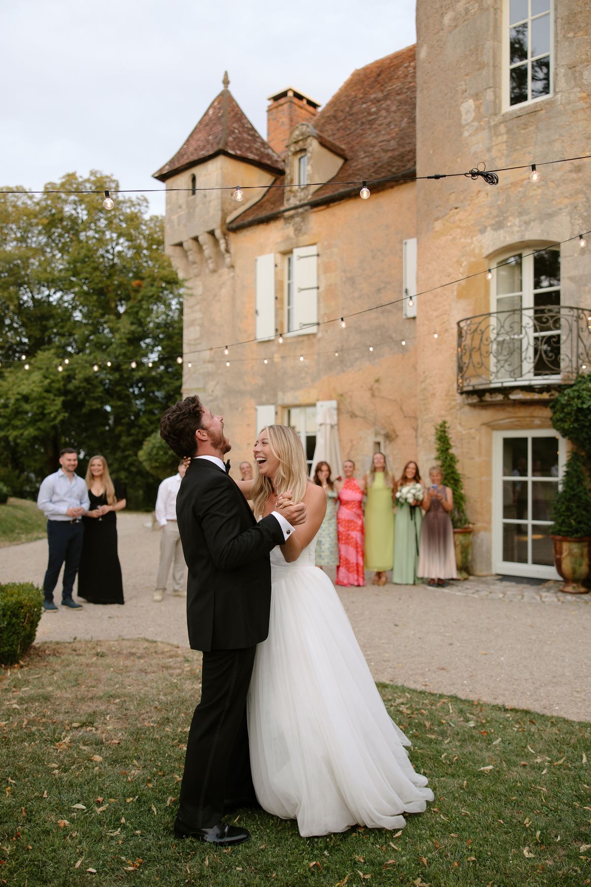 Amy and Oscar's barn reception at Chateau de Cazenac in the Dordogne
