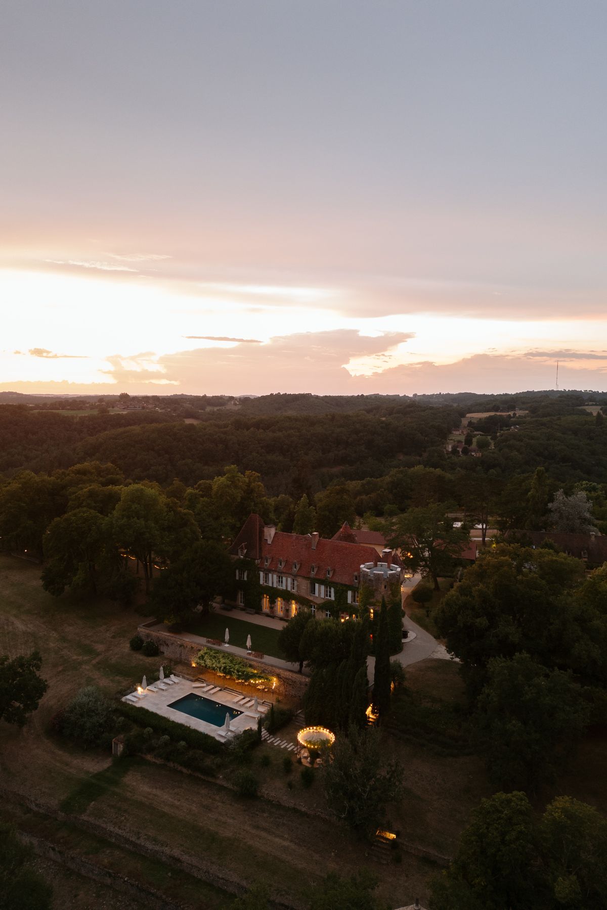 Chateau de Cazenac, the summer wedding venue in the Dordogne where Amy and Oscar married