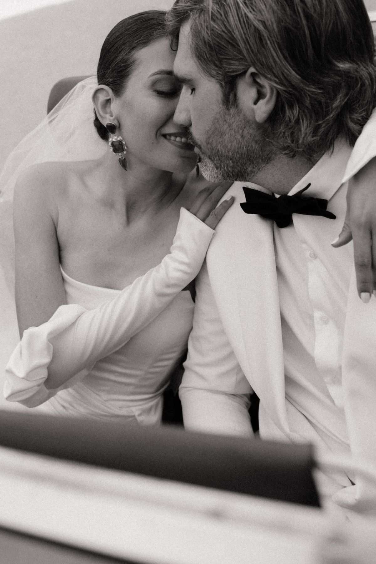 Old money styled shoot at Domaine le Mezo, Brittany, the couple