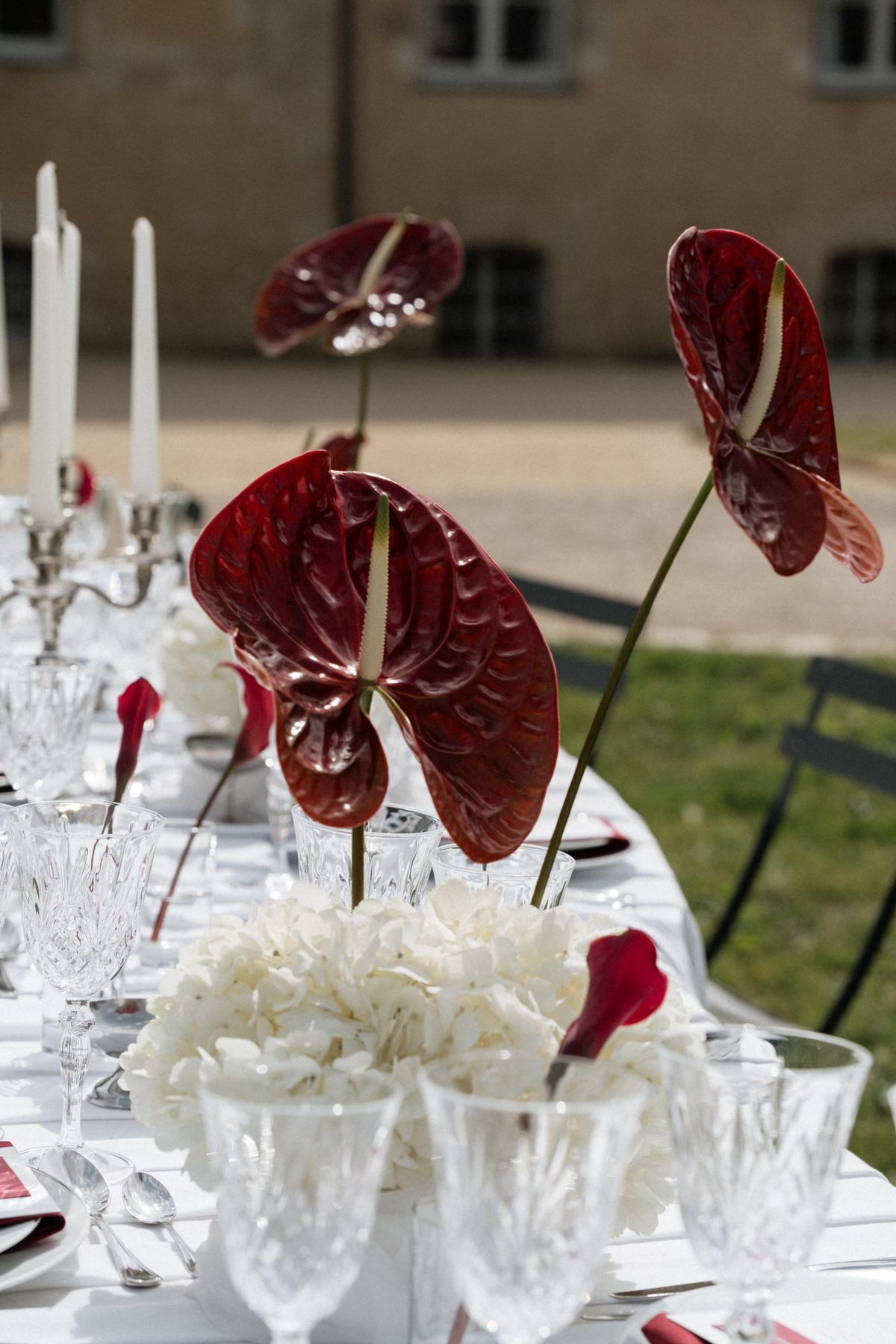Old money styled shoot at Domaine le Mezo, Brittany, styling details