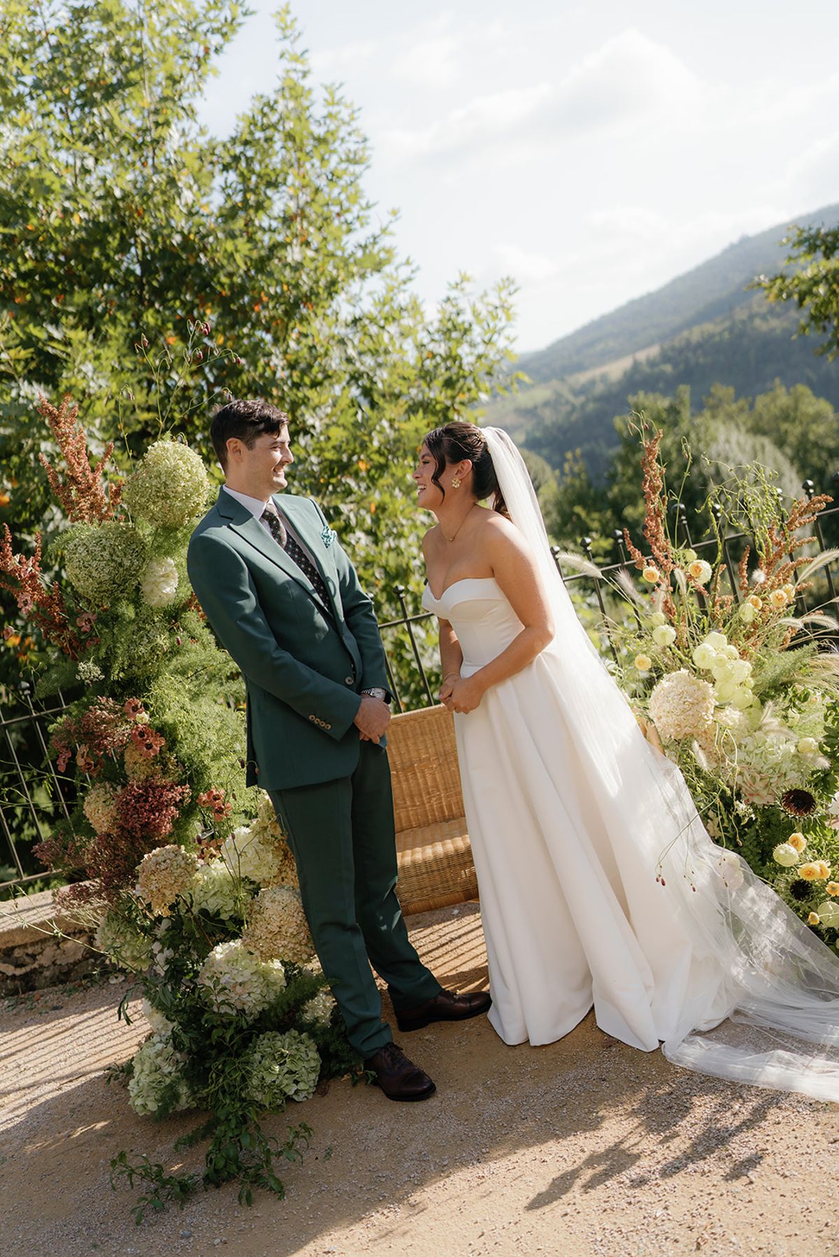 A Beaujolais Vineyard Wedding Where the Season Set the Palette