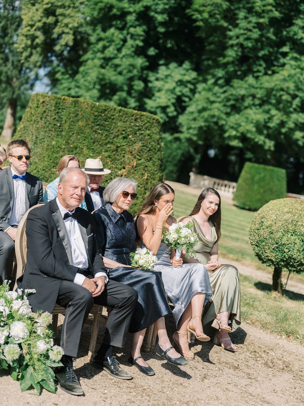 Guests watching the ceremony from the front row