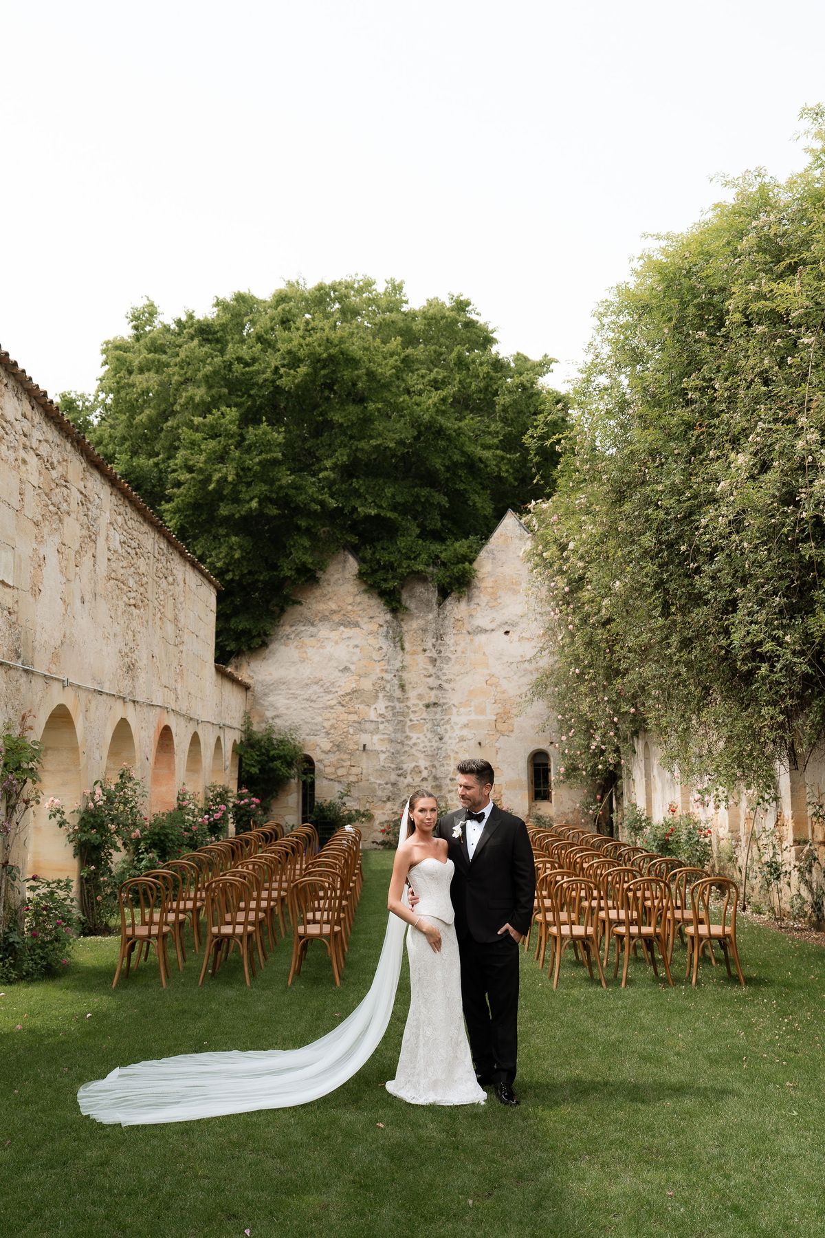 Jori and JD standing together in the ceremony space