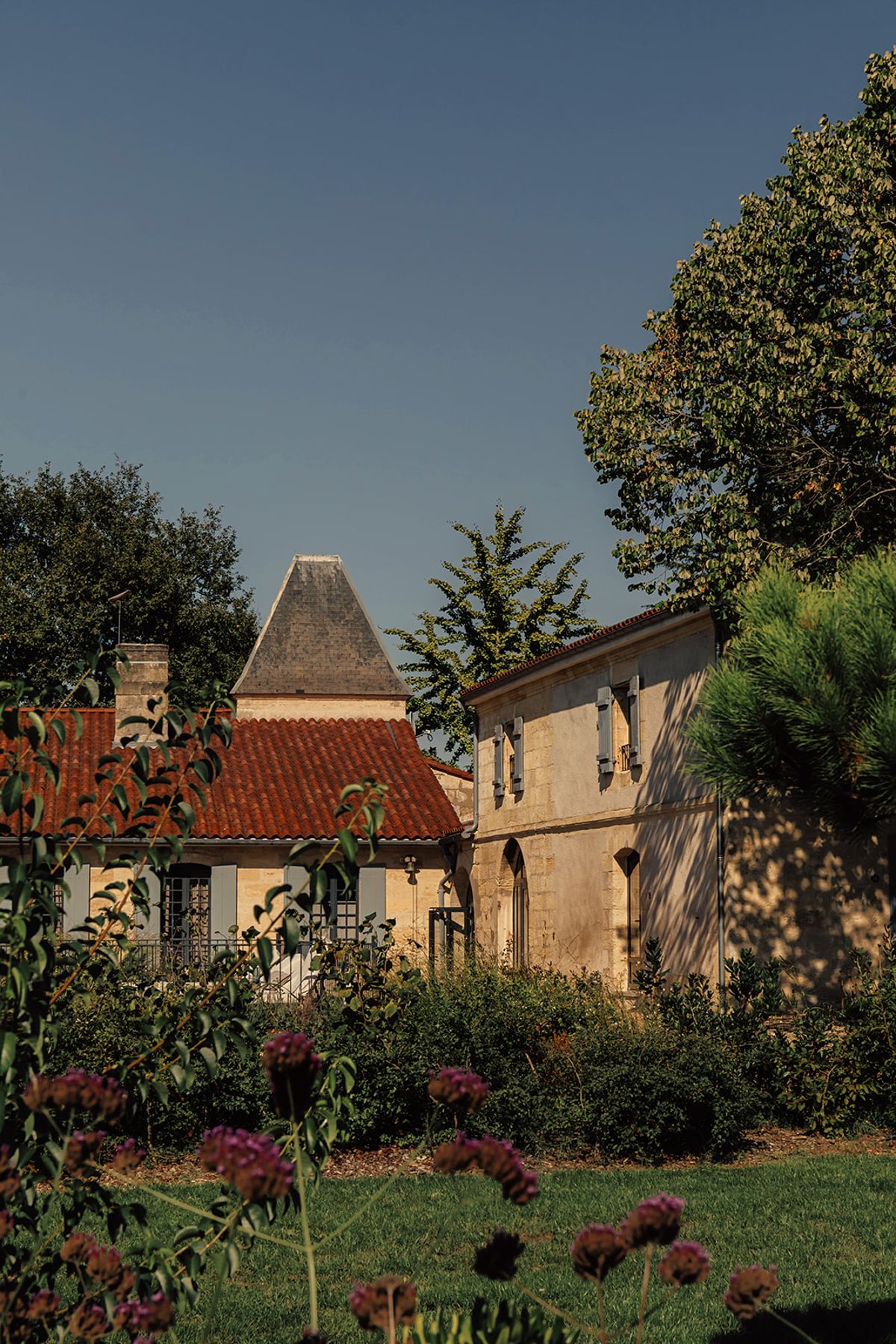 Château de Beaulieu — Main château facade, through trees