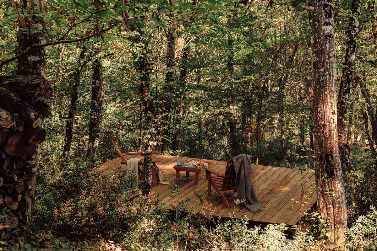 Château de Beaulieu — Woodland deck / forest lounge