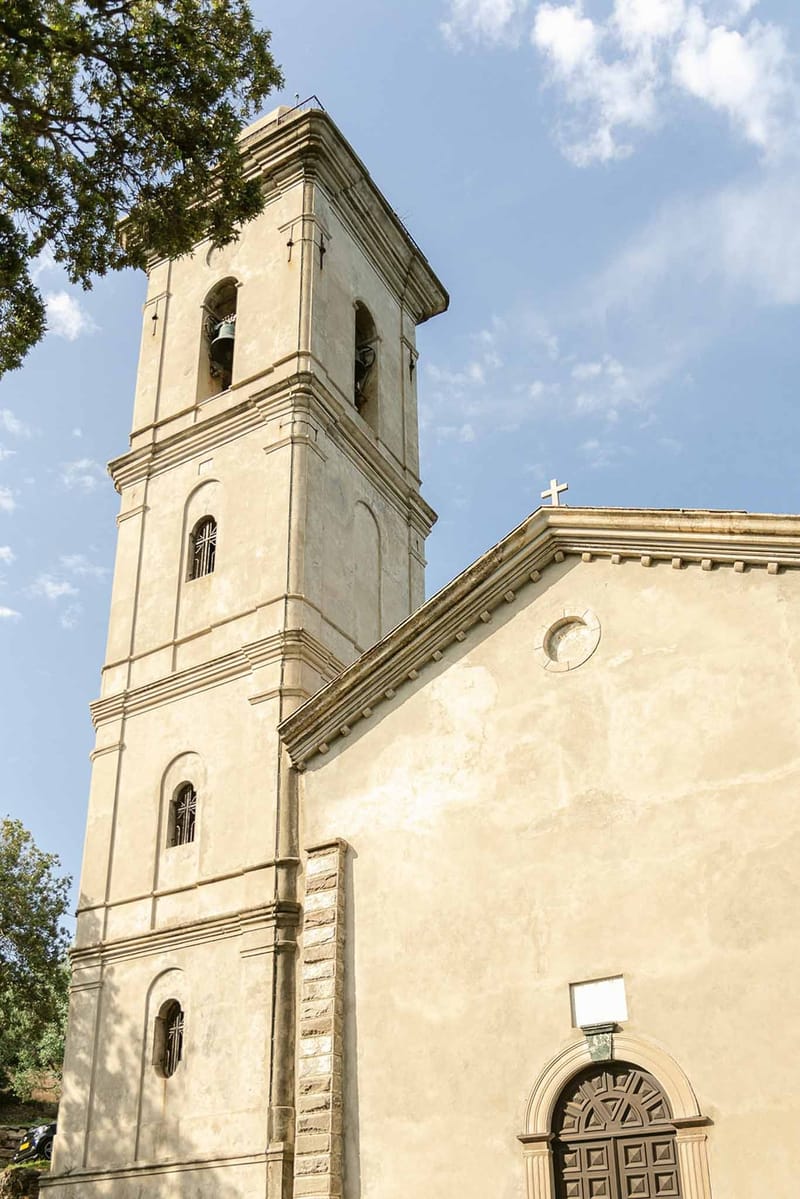Historic bell tower of Couvent de Pozzo Corsica