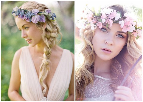 wedding floral headdress