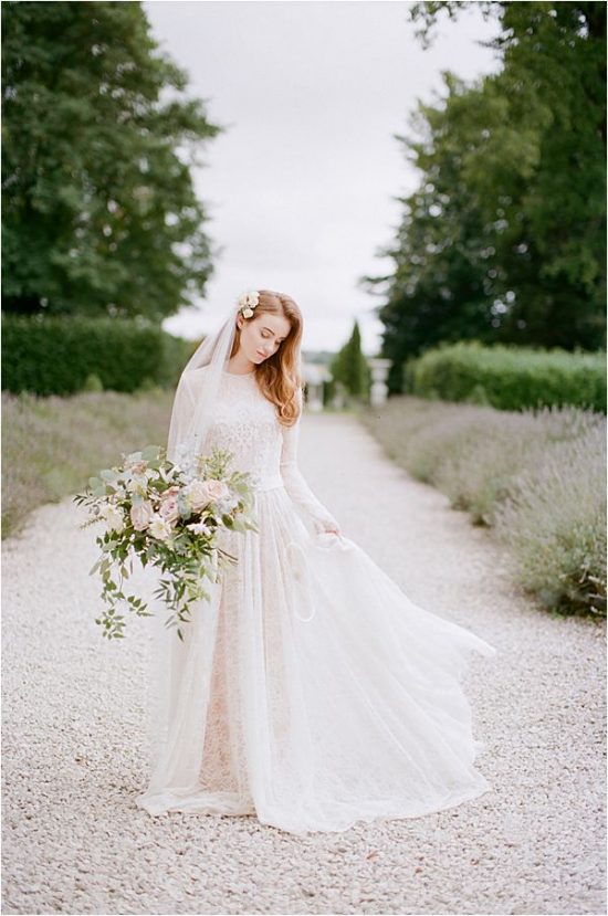 Romantic Katya Katya Wedding Dress Inspiration - French Wedding Style