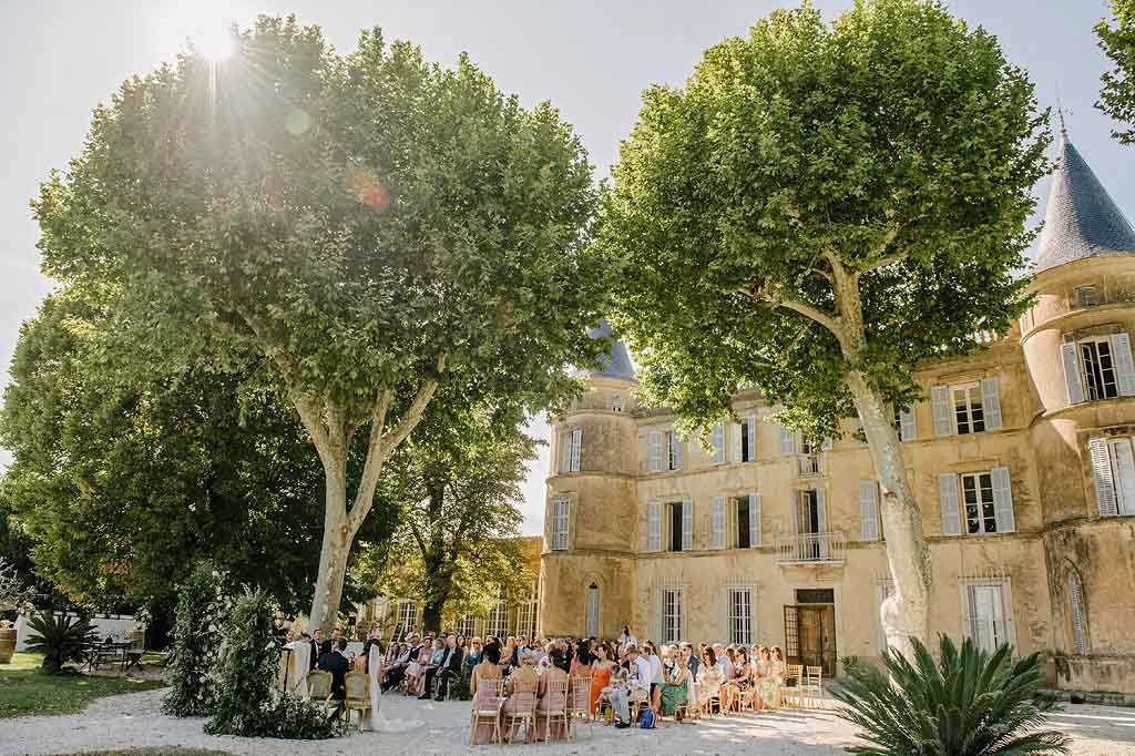 south of france wedding venue chateau de robernier ceremony w1024 2