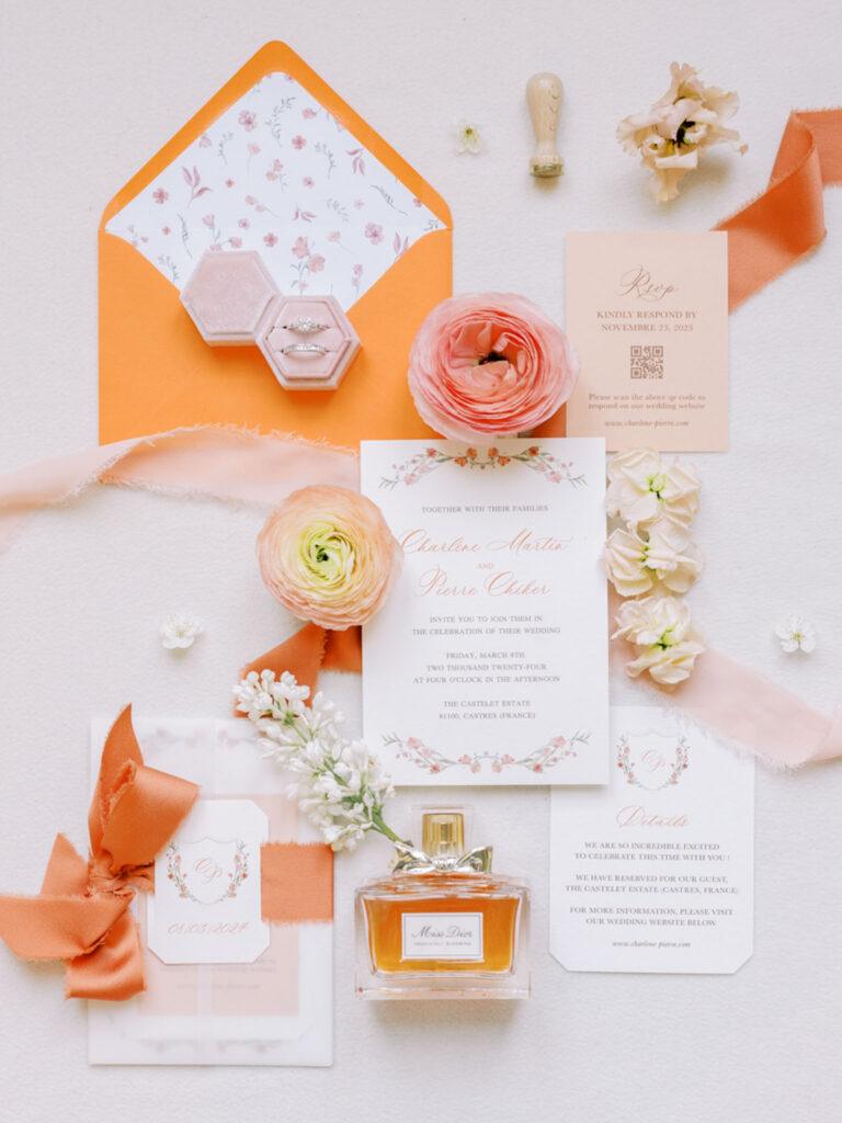 peach wedding theme