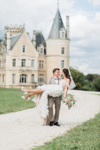 chateau de londigny wedding ceremony intimate 15