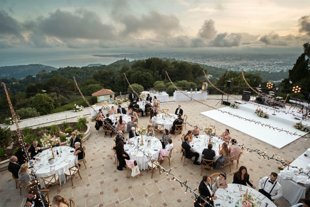 domaine du mont leuze vadim fasij french wedding style reception area stunning background france