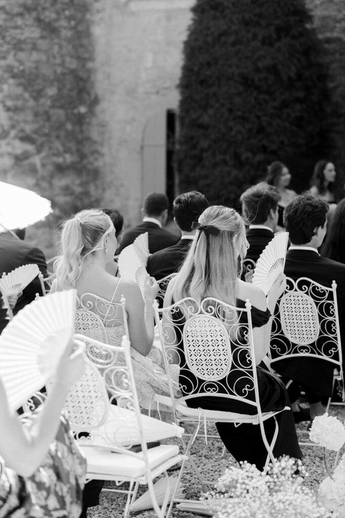 fontarech coveproduction guests sitting ceremony black white photo