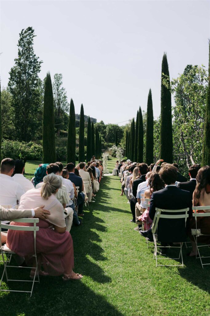 saint eusebe ayata guests seated long ceremony aisle