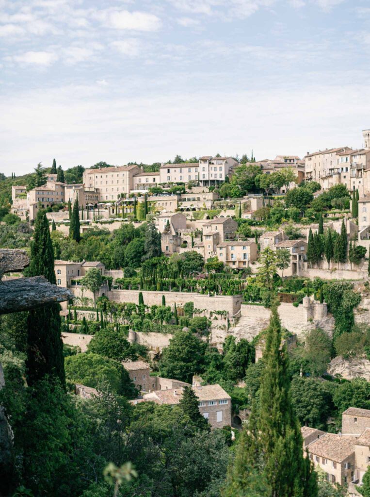 Bastide de Gorde Despinoy mountain building old greece aerial shot