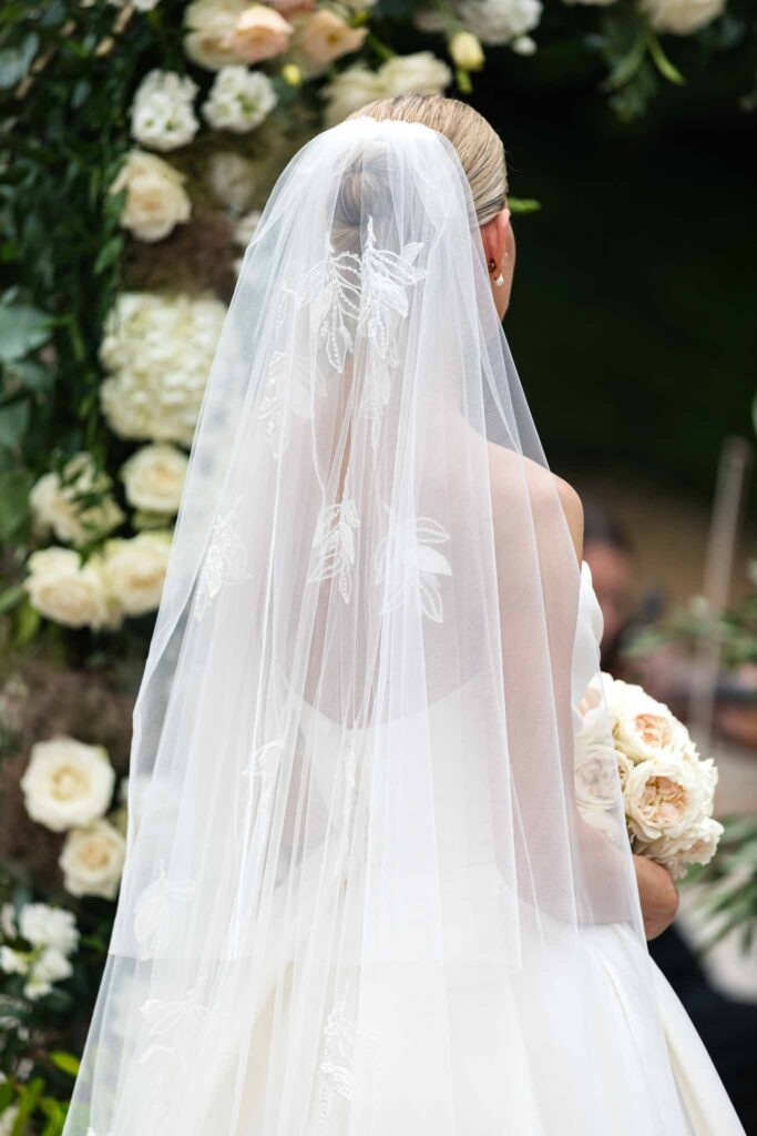 Villette Dream Paris Wedding bride embroidered veil long