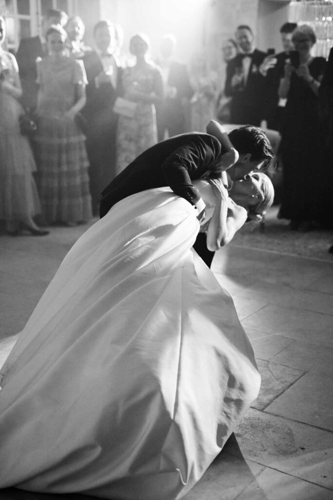 Villette Dream Paris Wedding bride groom dip dance dancefloor