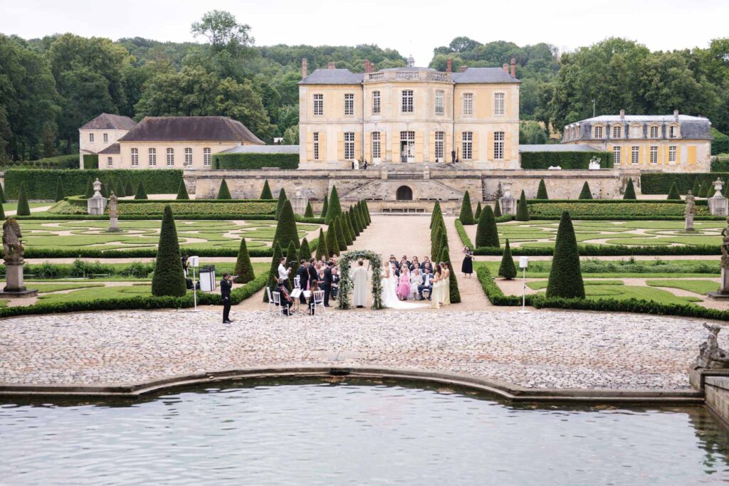 Villette Dream Paris Wedding wide shot ceremony area