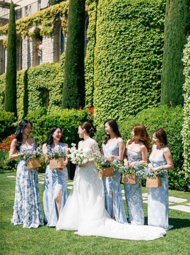 blue bridesmaid dress