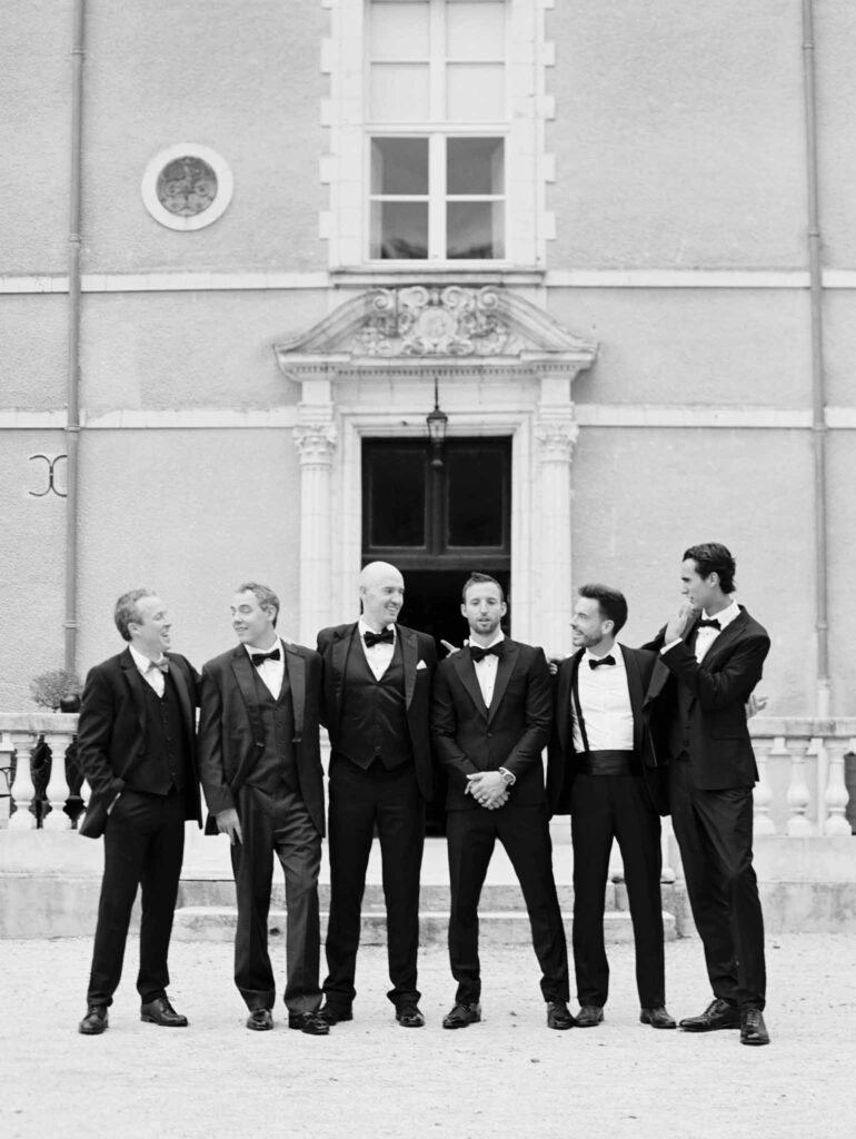 de Jalesne S.Lord groom groomsmen photo together