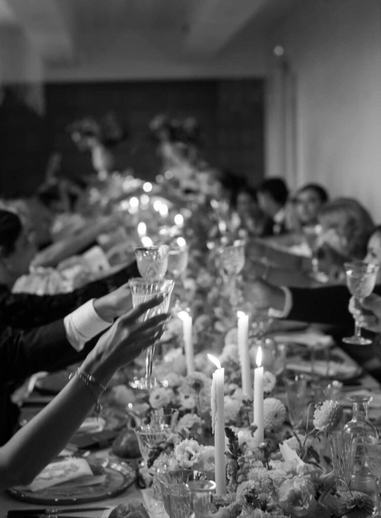 de Jalesne S.Lord guest toasting reception long table