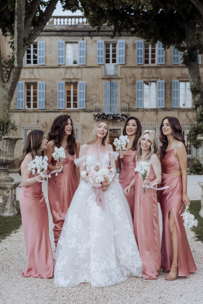 dusty rose bridesmaid dress