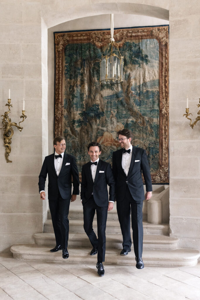 groomsmen chateau de villette