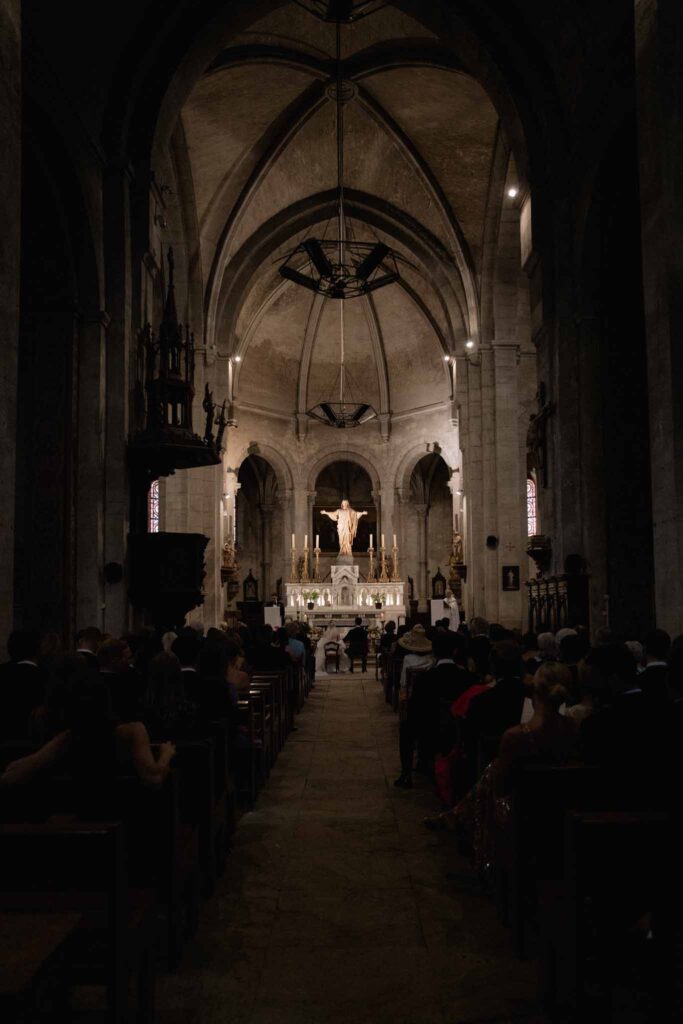 Chateau de Martinay Despinoy Wedding inside church vintage oldjpg