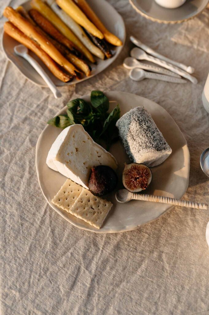 Loire Valley Il Keys detail shot foods reception table