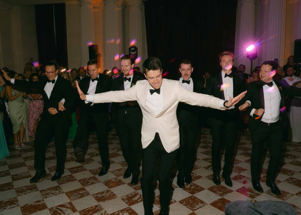 saint martin H.Clark groom groomsmen performing after party