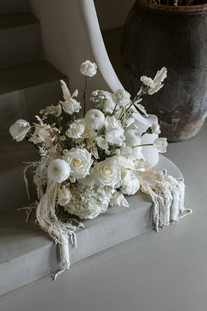 white wedding flowers