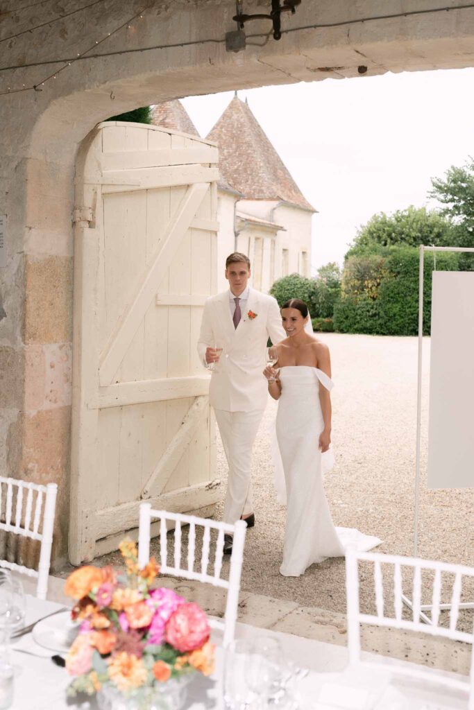 bride and groom entrance reception 