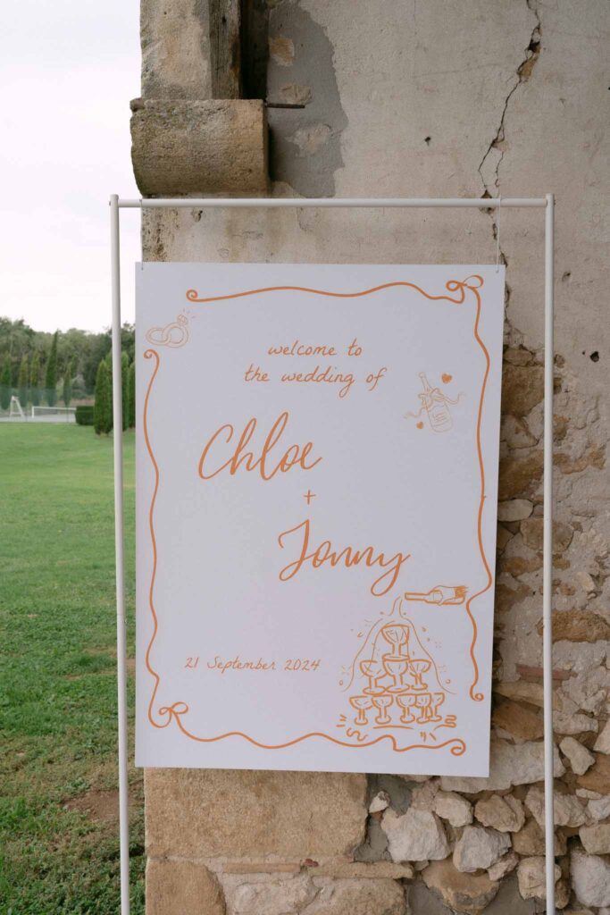 welcome signage wedding 